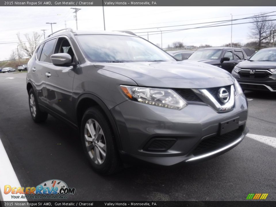 2015 Nissan Rogue SV AWD Gun Metallic / Charcoal Photo #3