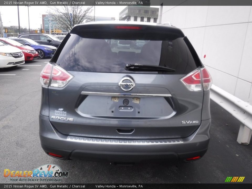 2015 Nissan Rogue SV AWD Gun Metallic / Charcoal Photo #5