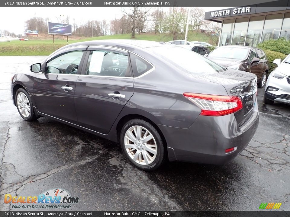 2013 Nissan Sentra SL Amethyst Gray / Charcoal Photo #3