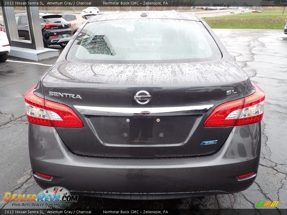 2013 Nissan Sentra SL Amethyst Gray / Charcoal Photo #5