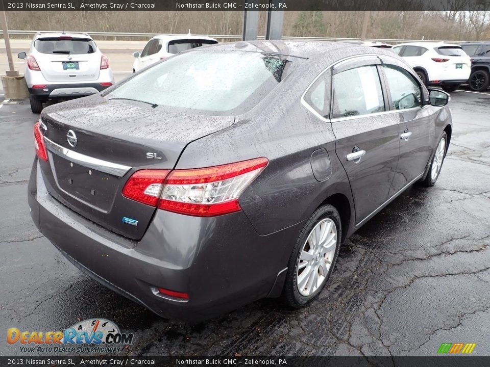 2013 Nissan Sentra SL Amethyst Gray / Charcoal Photo #6