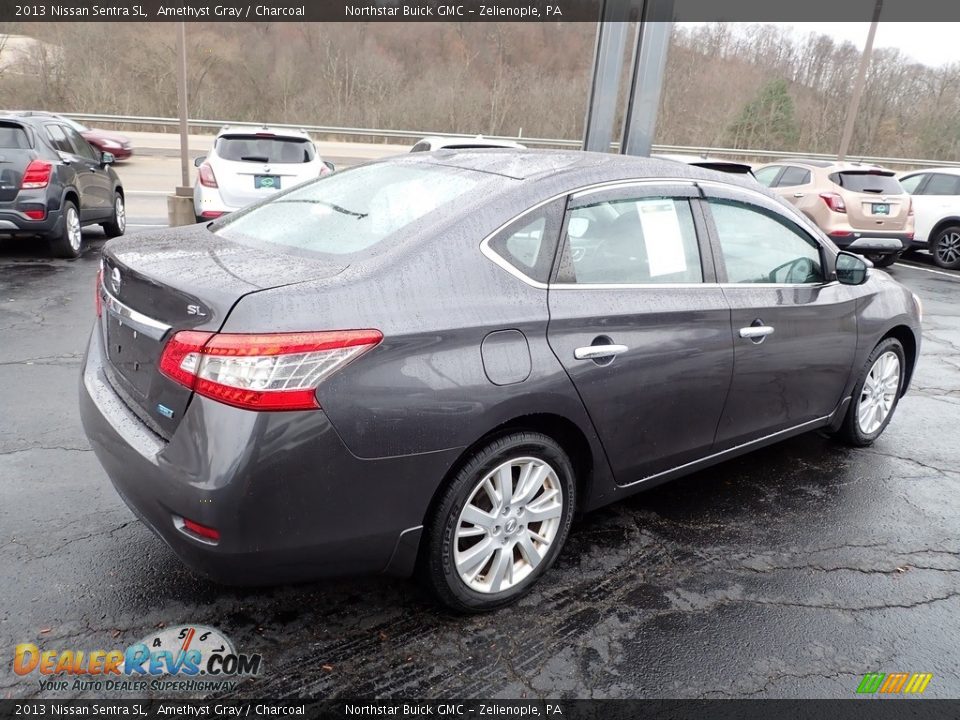 2013 Nissan Sentra SL Amethyst Gray / Charcoal Photo #7