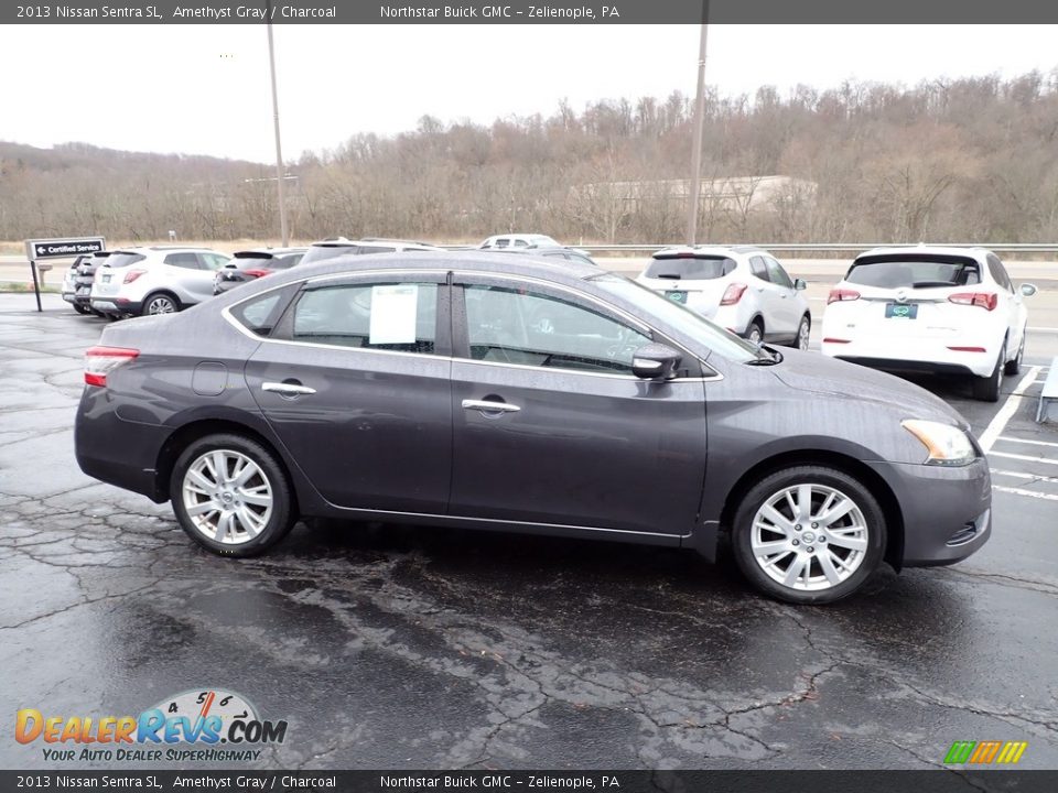 2013 Nissan Sentra SL Amethyst Gray / Charcoal Photo #8