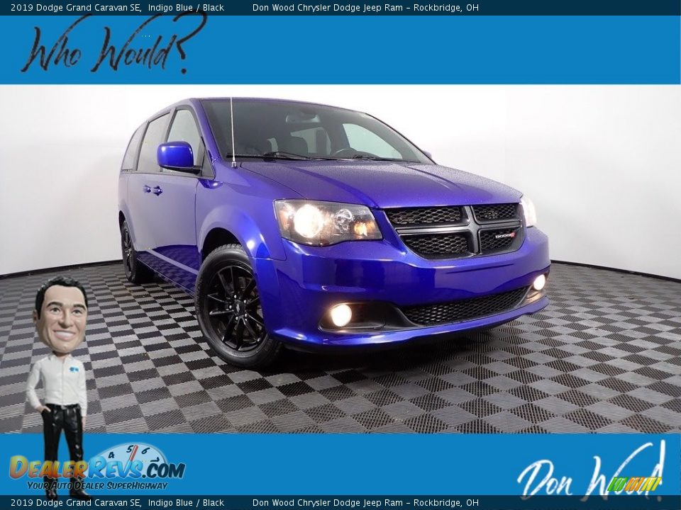 2019 Dodge Grand Caravan SE Indigo Blue / Black Photo #1