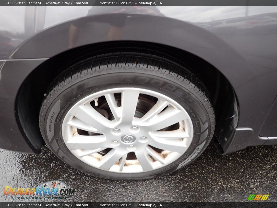 2013 Nissan Sentra SL Amethyst Gray / Charcoal Photo #13