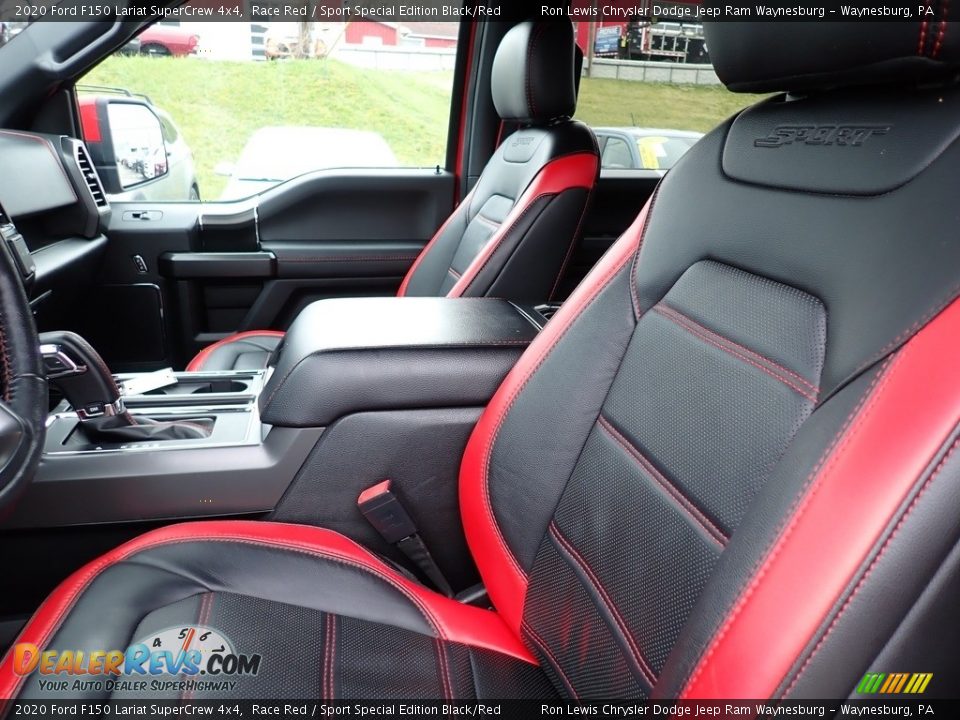 2020 Ford F150 Lariat SuperCrew 4x4 Race Red / Sport Special Edition Black/Red Photo #11