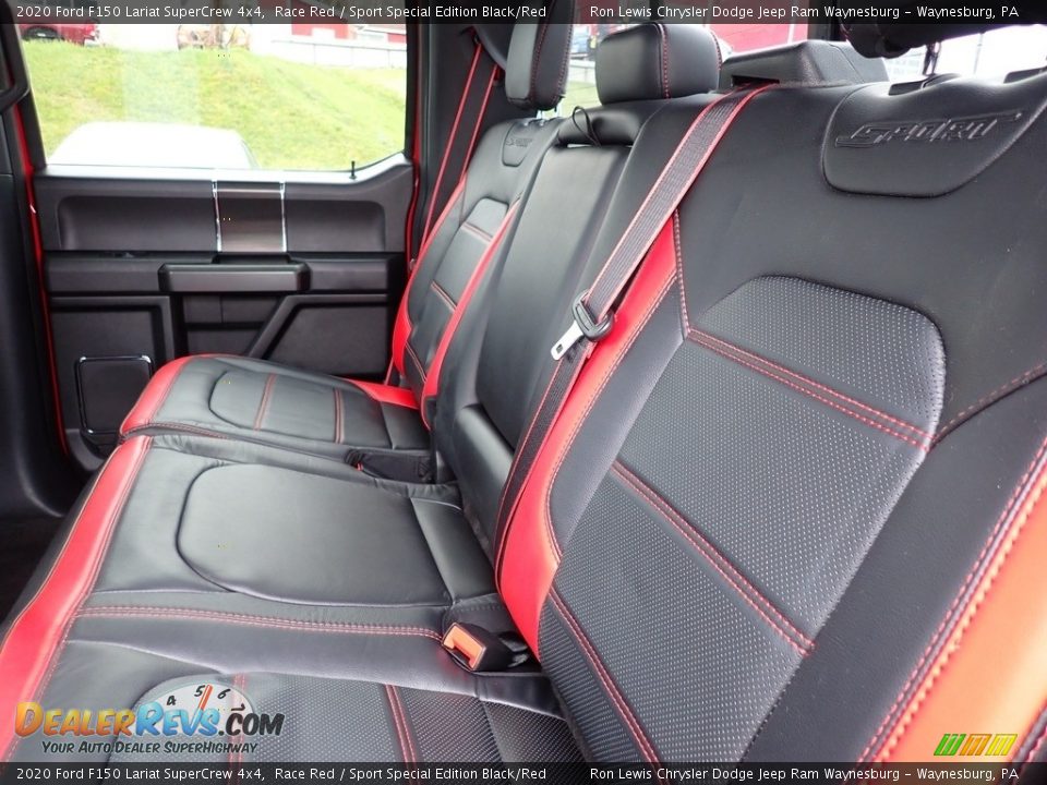 2020 Ford F150 Lariat SuperCrew 4x4 Race Red / Sport Special Edition Black/Red Photo #12