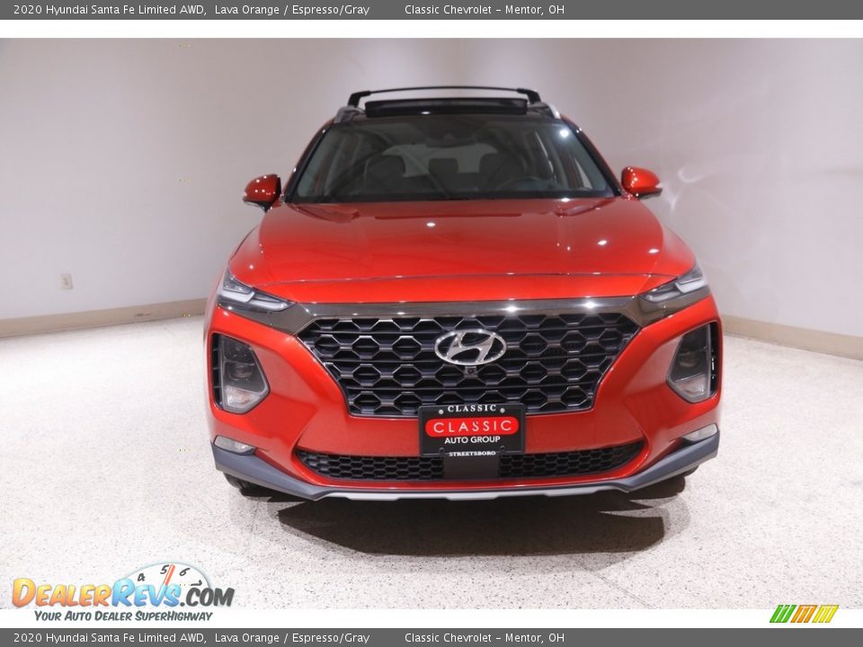 2020 Hyundai Santa Fe Limited AWD Lava Orange / Espresso/Gray Photo #2