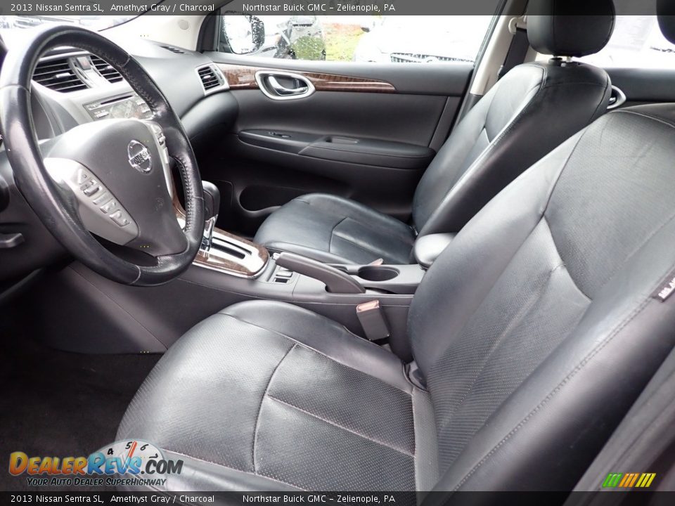 2013 Nissan Sentra SL Amethyst Gray / Charcoal Photo #20