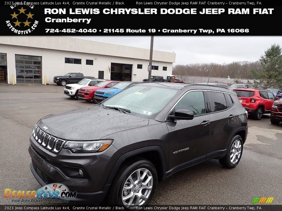 2023 Jeep Compass Latitude Lux 4x4 Granite Crystal Metallic / Black Photo #1