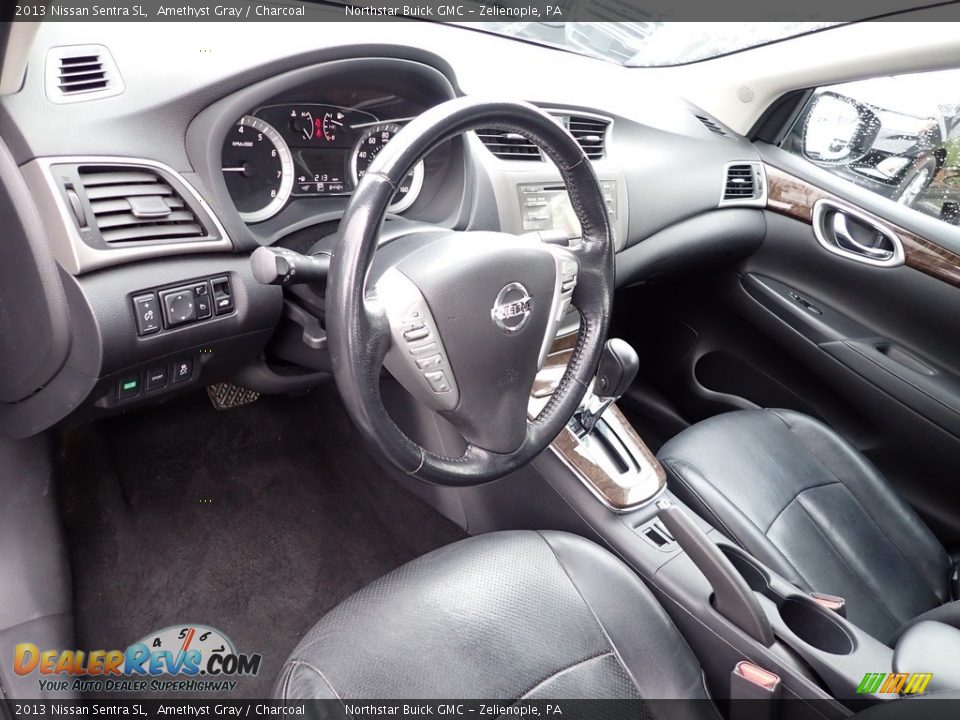 2013 Nissan Sentra SL Amethyst Gray / Charcoal Photo #29