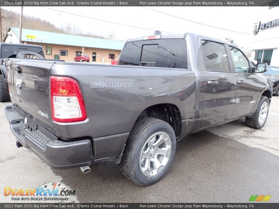 2023 Ram 1500 Big Horn Crew Cab 4x4 Granite Crystal Metallic / Black Photo #6