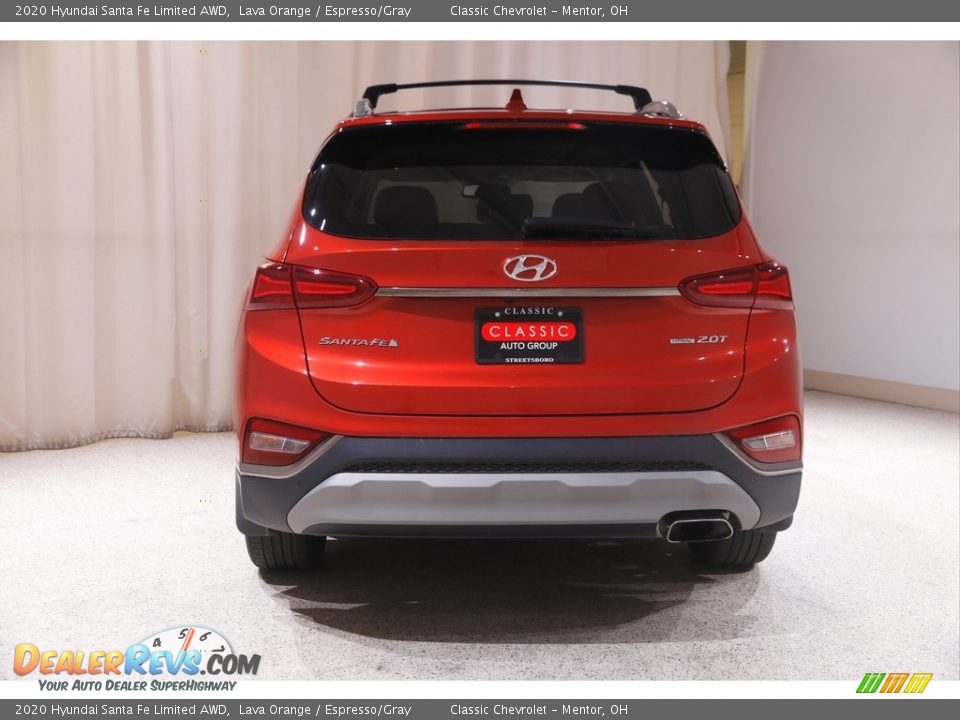 2020 Hyundai Santa Fe Limited AWD Lava Orange / Espresso/Gray Photo #19