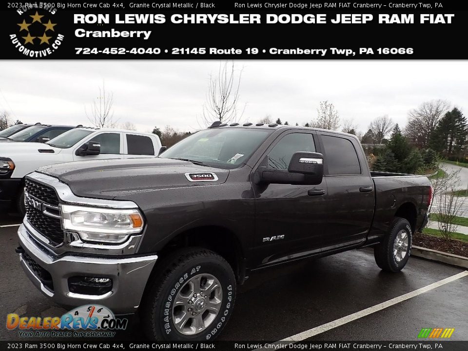 2023 Ram 3500 Big Horn Crew Cab 4x4 Granite Crystal Metallic / Black Photo #1