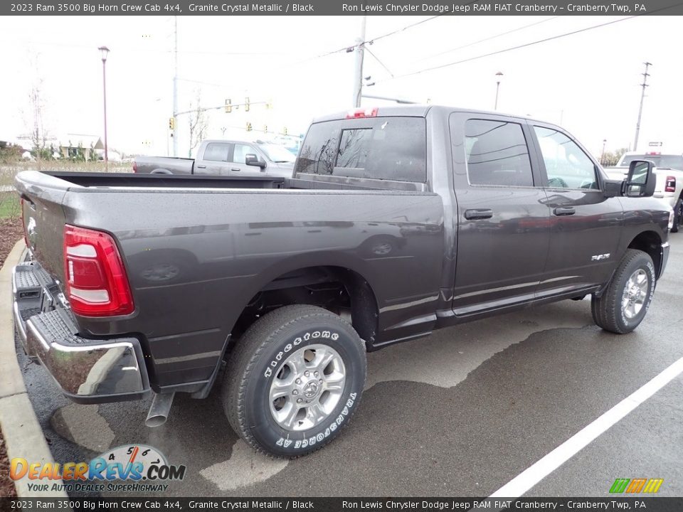 2023 Ram 3500 Big Horn Crew Cab 4x4 Granite Crystal Metallic / Black Photo #4