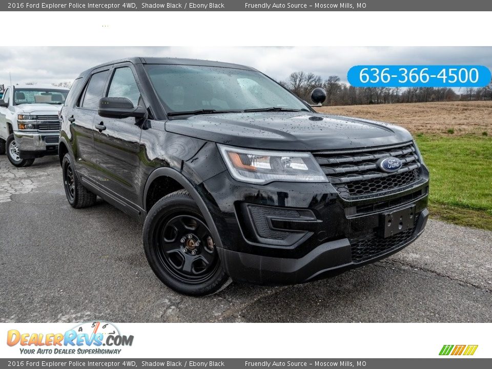 2016 Ford Explorer Police Interceptor 4WD Shadow Black / Ebony Black Photo #1