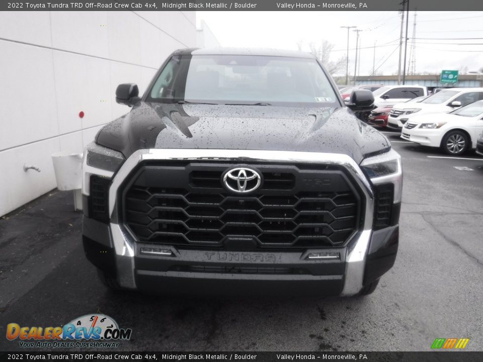 2022 Toyota Tundra TRD Off-Road Crew Cab 4x4 Midnight Black Metallic / Boulder Photo #7