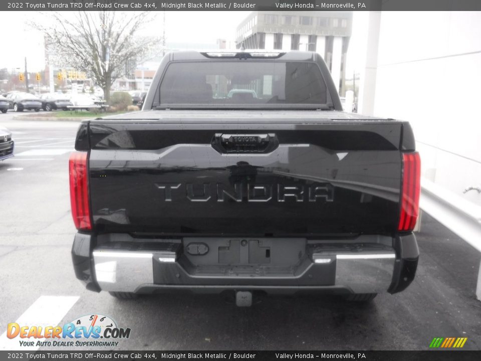 2022 Toyota Tundra TRD Off-Road Crew Cab 4x4 Midnight Black Metallic / Boulder Photo #10