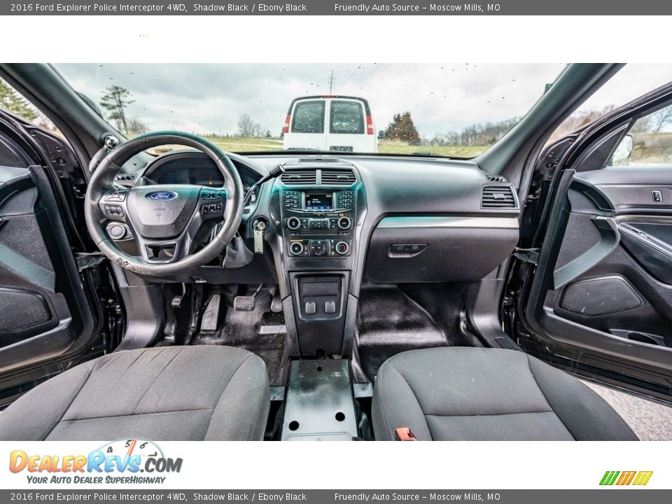 Ebony Black Interior - 2016 Ford Explorer Police Interceptor 4WD Photo #9