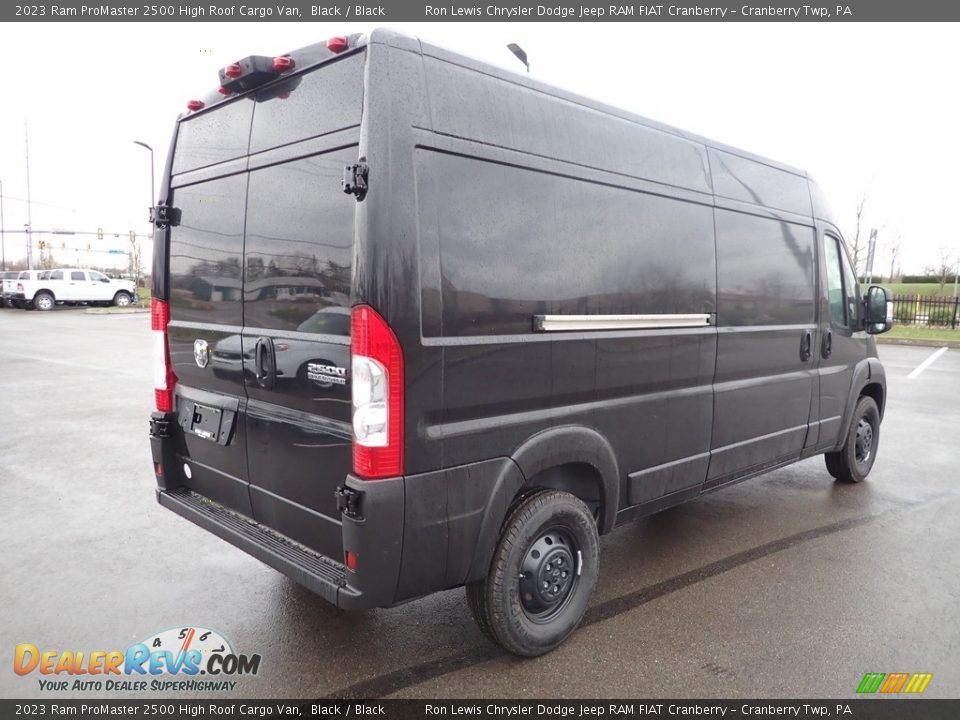 2023 Ram ProMaster 2500 High Roof Cargo Van Black / Black Photo #5