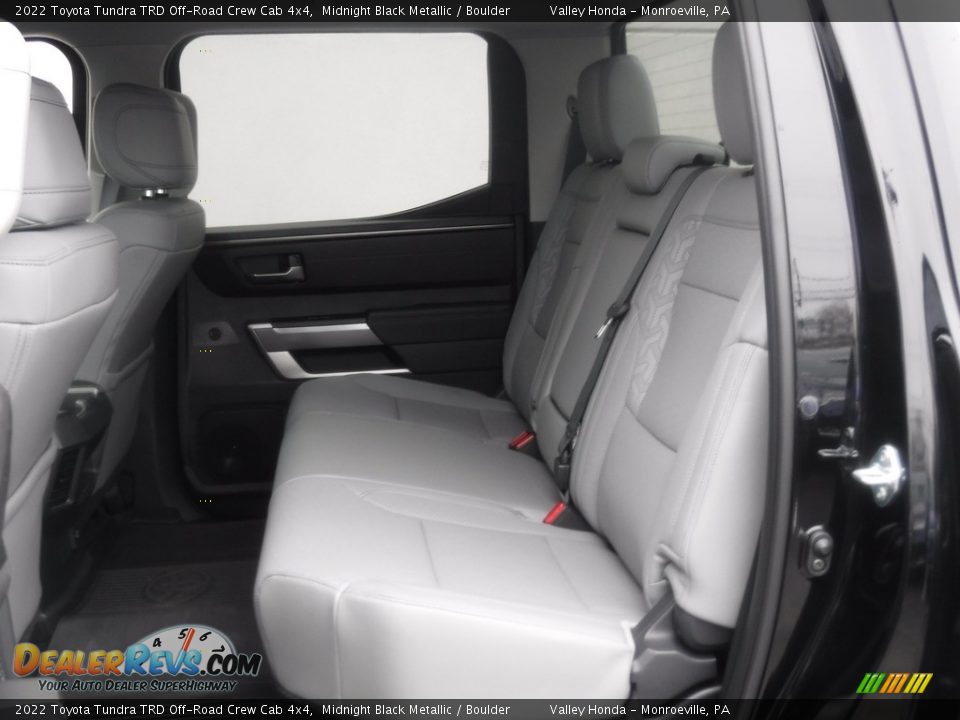 Rear Seat of 2022 Toyota Tundra TRD Off-Road Crew Cab 4x4 Photo #35