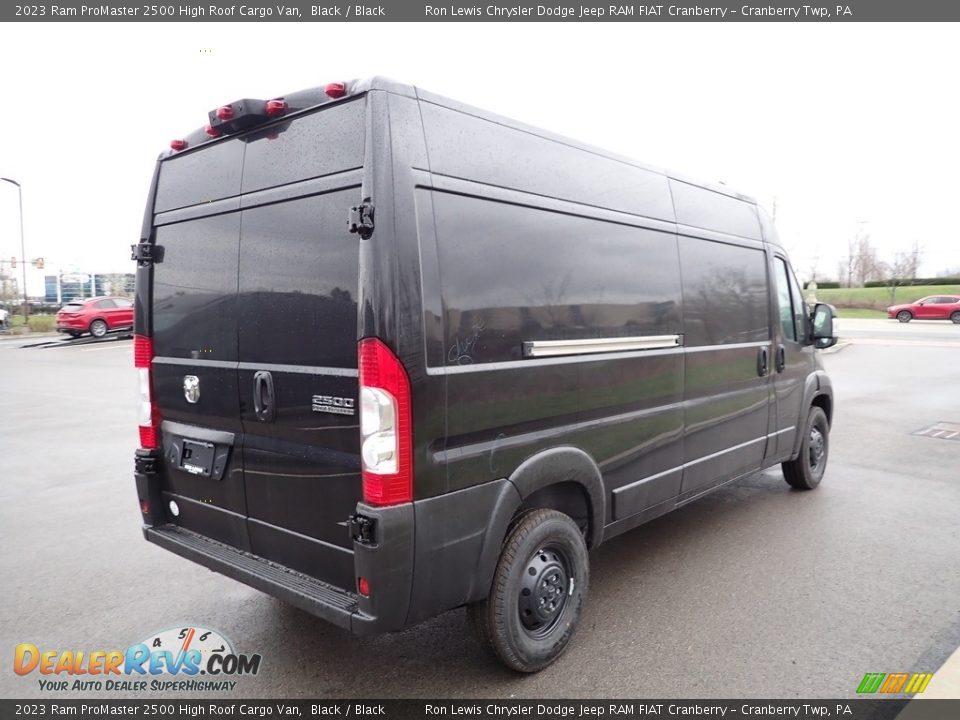 2023 Ram ProMaster 2500 High Roof Cargo Van Black / Black Photo #5