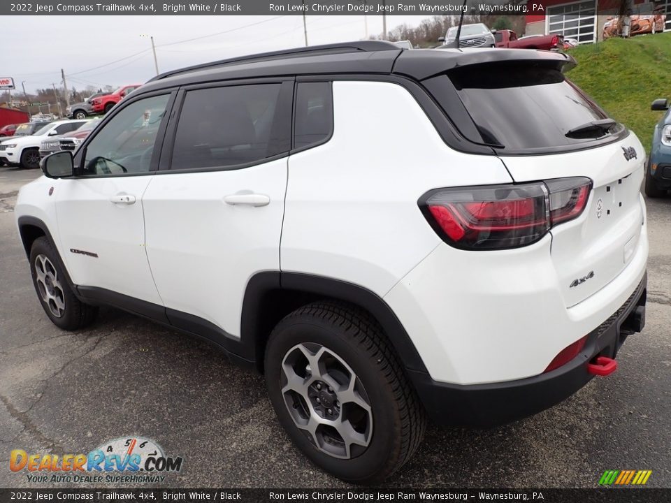 2022 Jeep Compass Trailhawk 4x4 Bright White / Black Photo #3