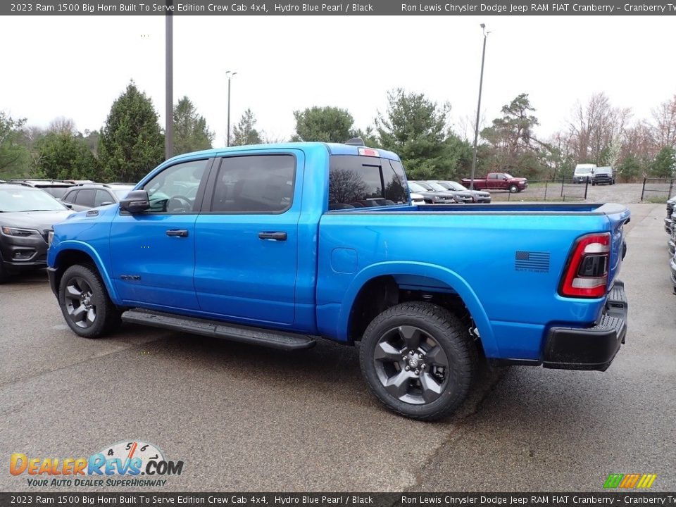 2023 Ram 1500 Big Horn Built To Serve Edition Crew Cab 4x4 Hydro Blue Pearl / Black Photo #3