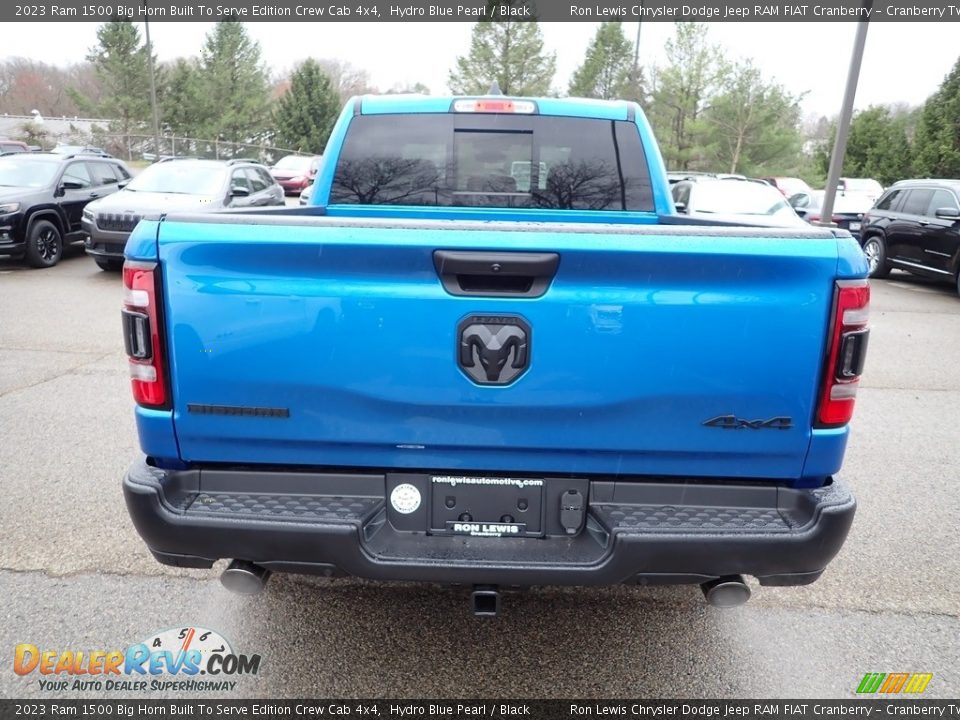 2023 Ram 1500 Big Horn Built To Serve Edition Crew Cab 4x4 Hydro Blue Pearl / Black Photo #4