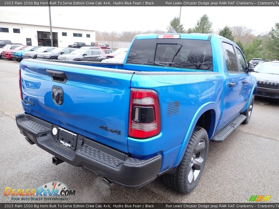 2023 Ram 1500 Big Horn Built To Serve Edition Crew Cab 4x4 Hydro Blue Pearl / Black Photo #5