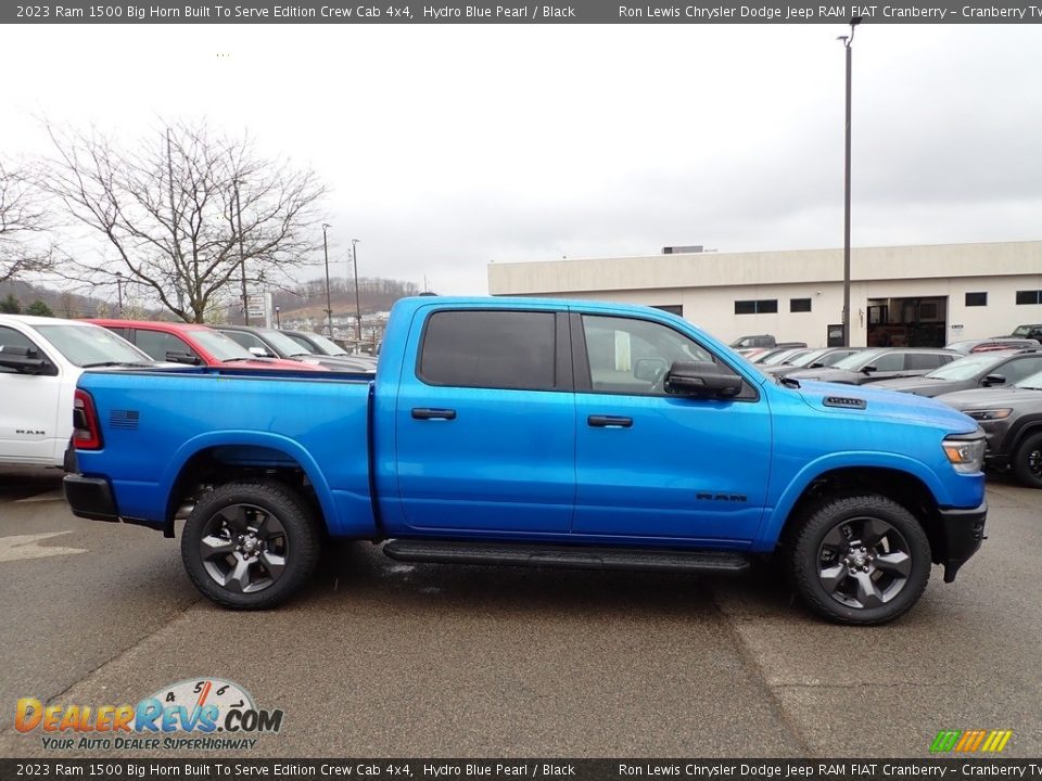 2023 Ram 1500 Big Horn Built To Serve Edition Crew Cab 4x4 Hydro Blue Pearl / Black Photo #6