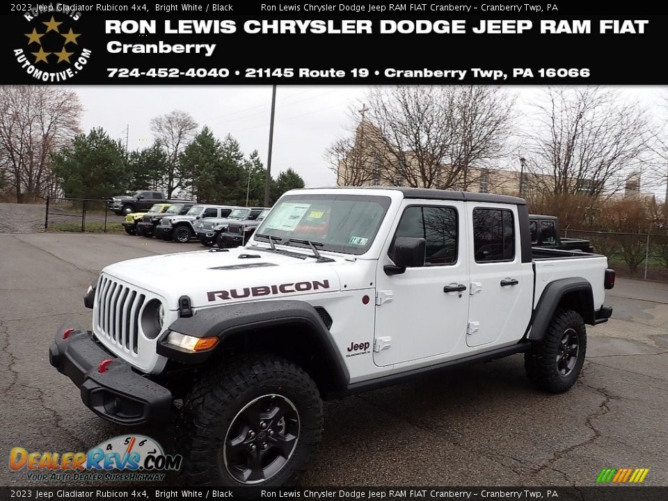 2023 Jeep Gladiator Rubicon 4x4 Bright White / Black Photo #1