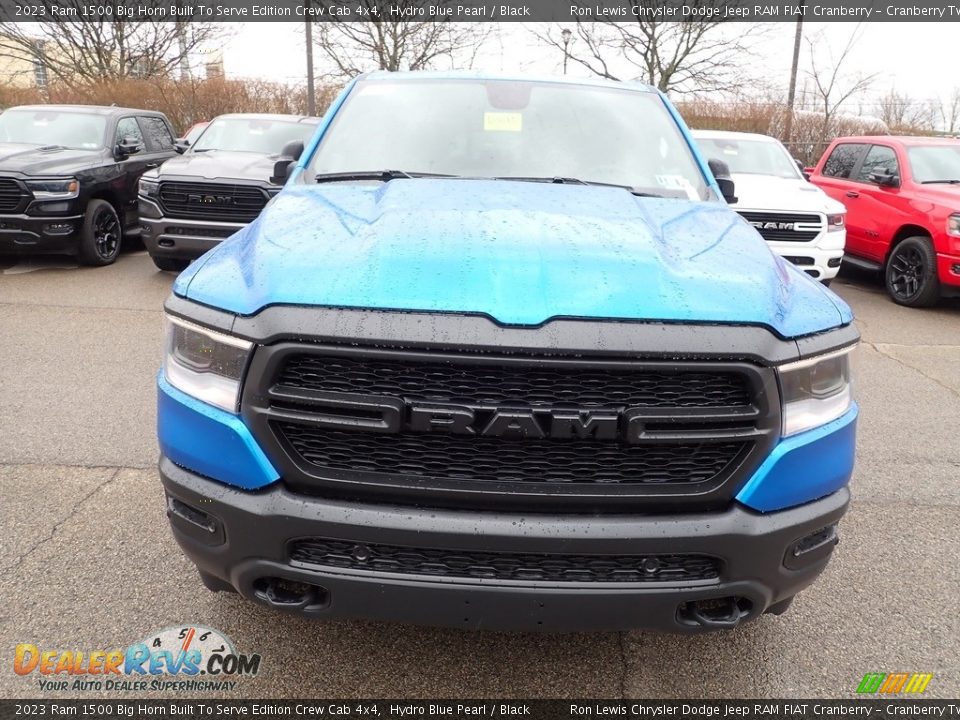 2023 Ram 1500 Big Horn Built To Serve Edition Crew Cab 4x4 Hydro Blue Pearl / Black Photo #8