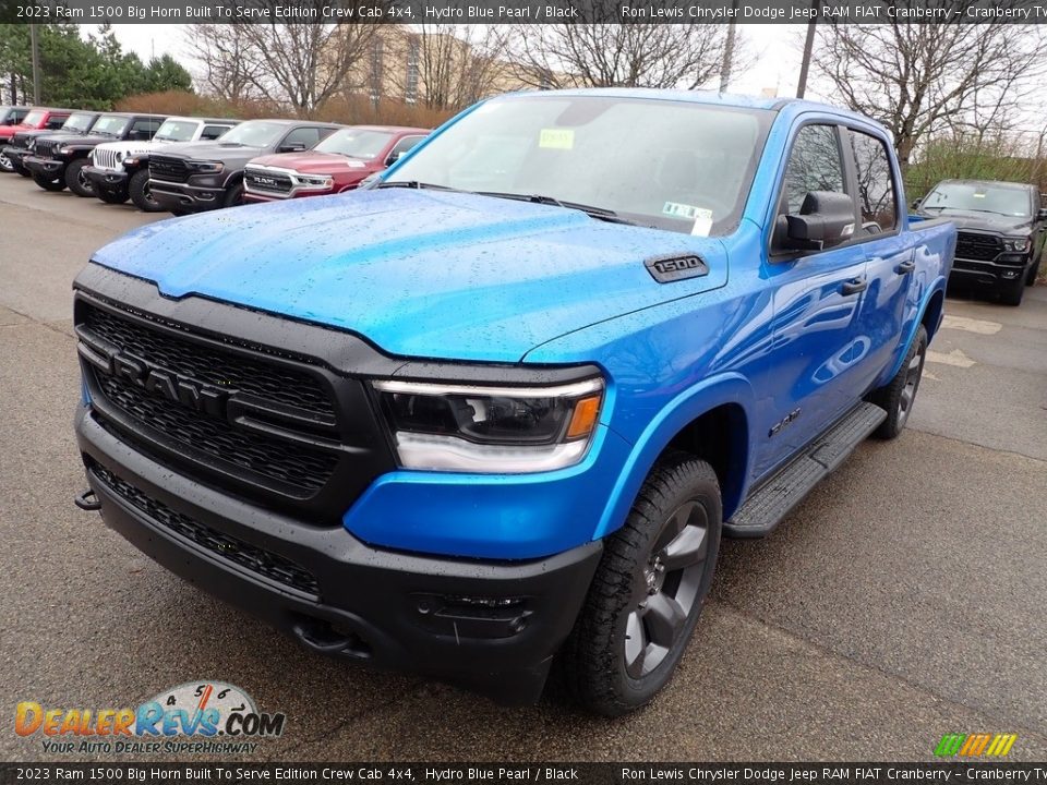 2023 Ram 1500 Big Horn Built To Serve Edition Crew Cab 4x4 Hydro Blue Pearl / Black Photo #9