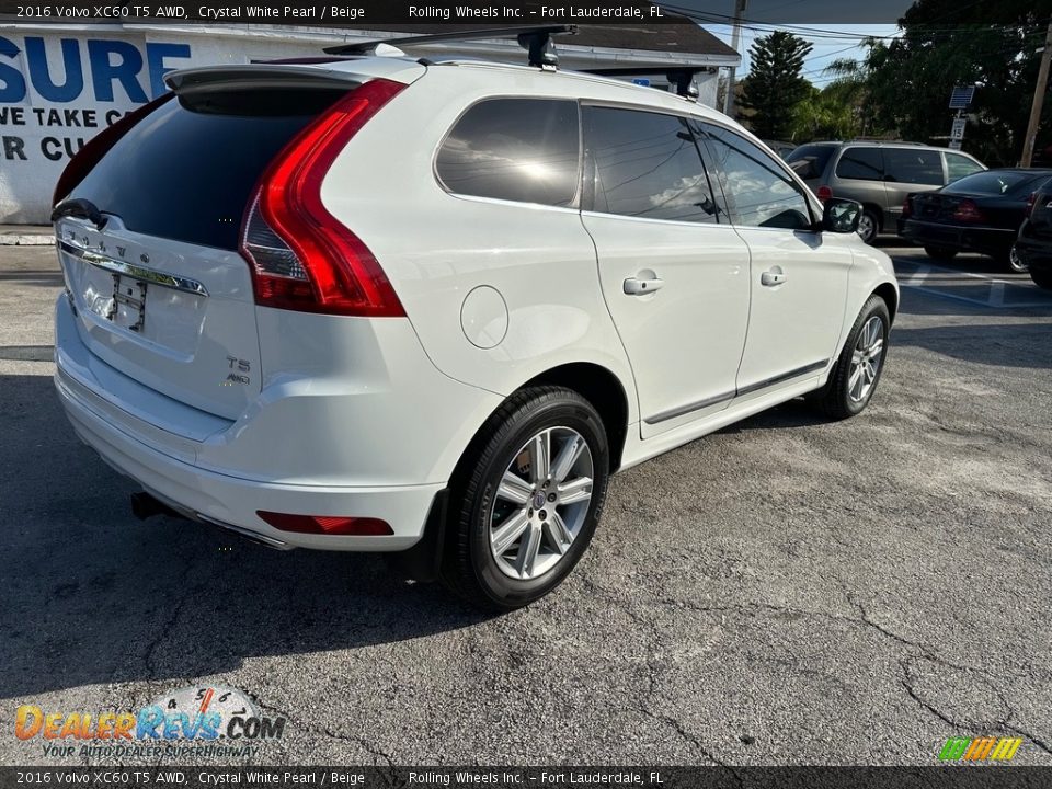 2016 Volvo XC60 T5 AWD Crystal White Pearl / Beige Photo #5