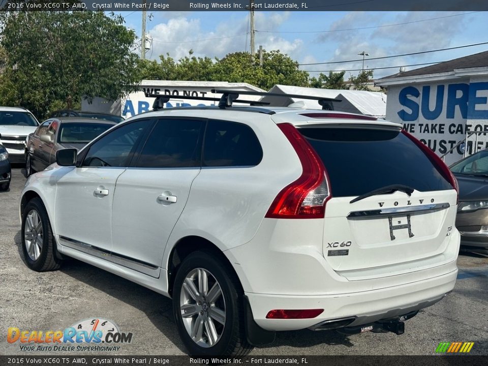 2016 Volvo XC60 T5 AWD Crystal White Pearl / Beige Photo #27