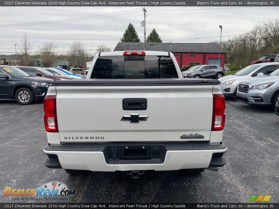 2017 Chevrolet Silverado 1500 High Country Crew Cab 4x4 Iridescent Pearl Tricoat / High Country Saddle Photo #4