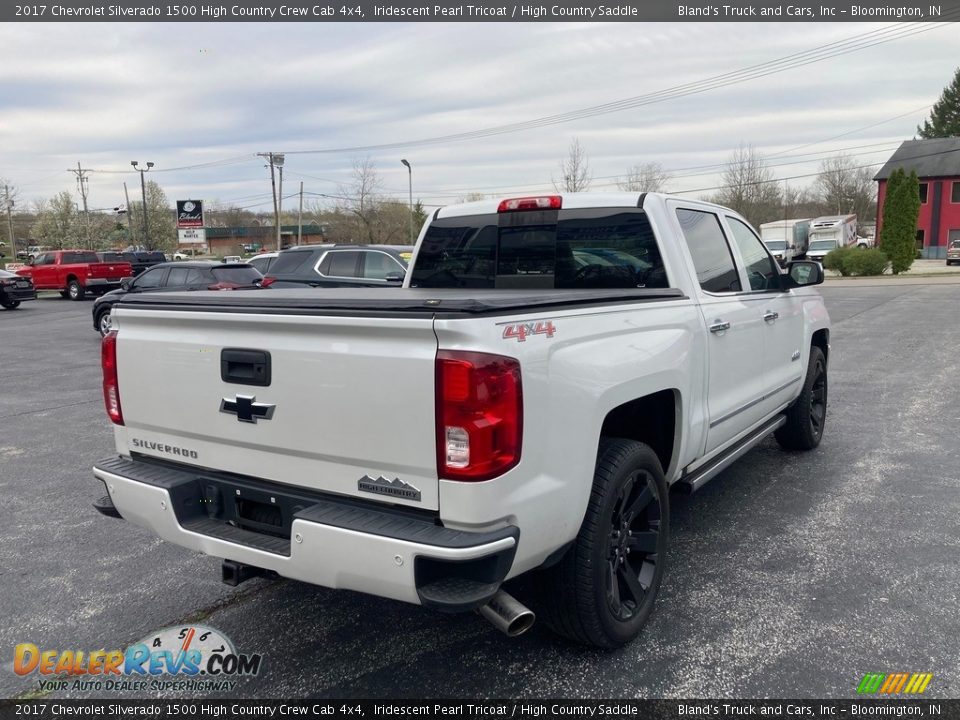 2017 Chevrolet Silverado 1500 High Country Crew Cab 4x4 Iridescent Pearl Tricoat / High Country Saddle Photo #6