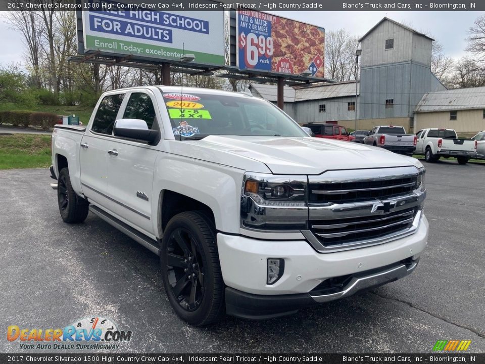 2017 Chevrolet Silverado 1500 High Country Crew Cab 4x4 Iridescent Pearl Tricoat / High Country Saddle Photo #7