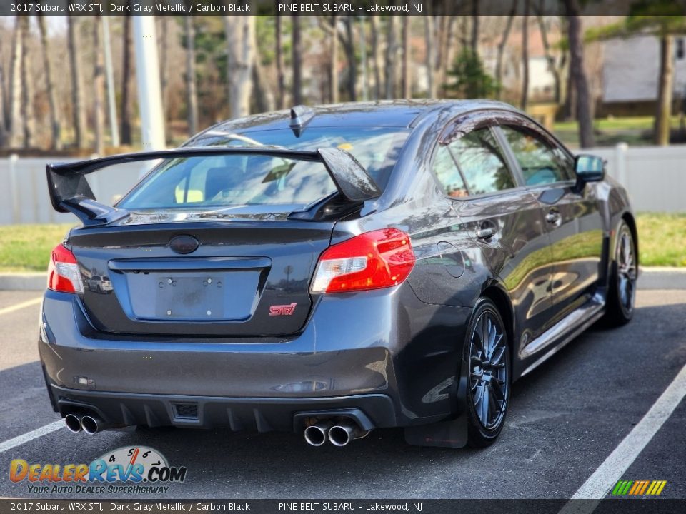 2017 Subaru WRX STI Dark Gray Metallic / Carbon Black Photo #6