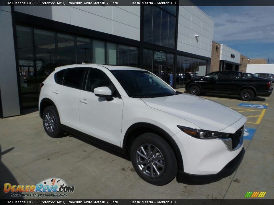 2023 Mazda CX-5 S Preferred AWD Rhodium White Metallic / Black Photo #1