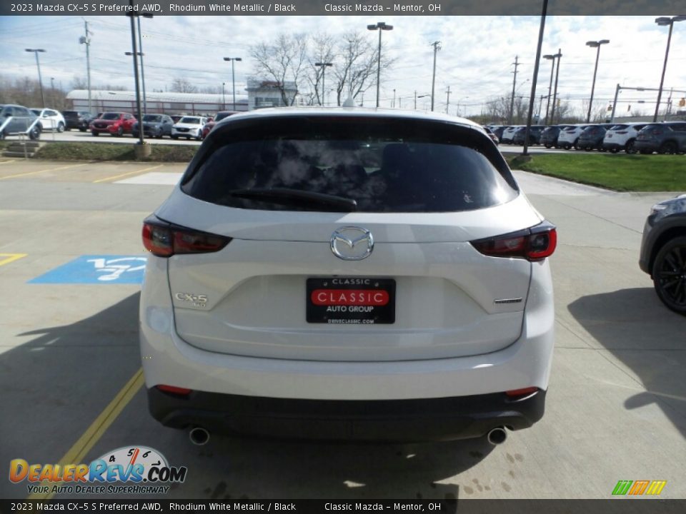 2023 Mazda CX-5 S Preferred AWD Rhodium White Metallic / Black Photo #5