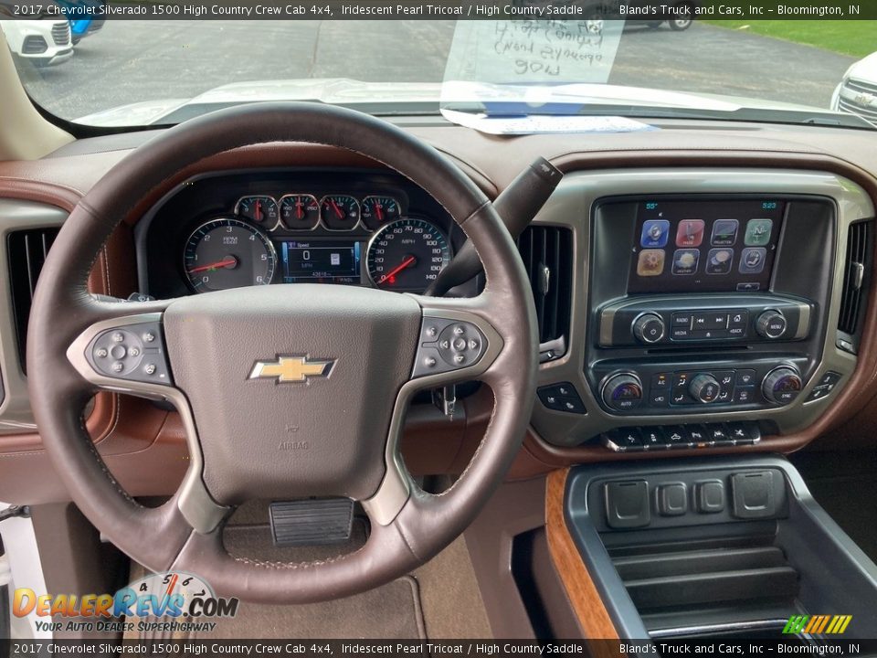 2017 Chevrolet Silverado 1500 High Country Crew Cab 4x4 Iridescent Pearl Tricoat / High Country Saddle Photo #22