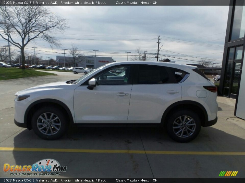 2023 Mazda CX-5 S Preferred AWD Rhodium White Metallic / Black Photo #6