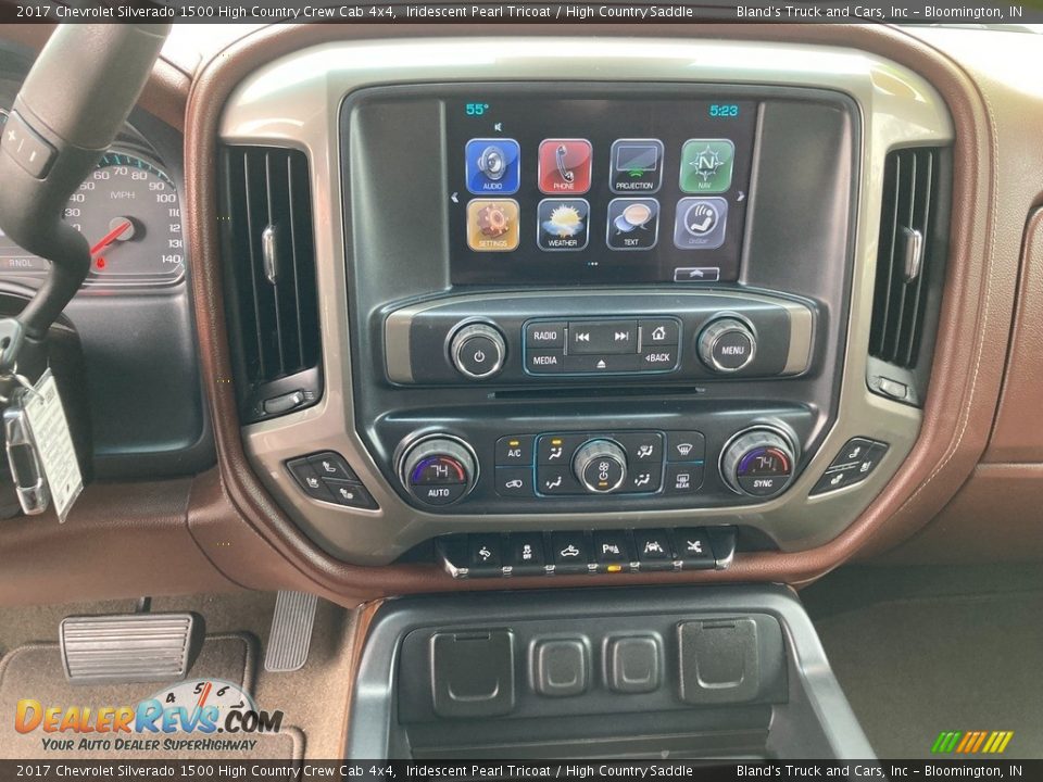 2017 Chevrolet Silverado 1500 High Country Crew Cab 4x4 Iridescent Pearl Tricoat / High Country Saddle Photo #28