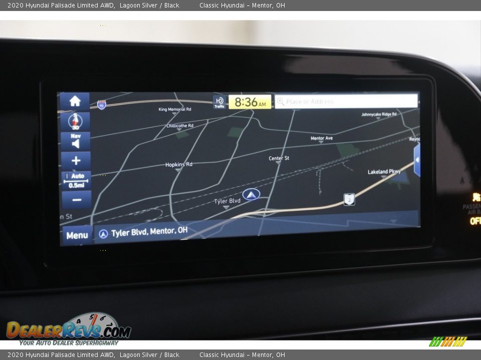 2020 Hyundai Palisade Limited AWD Lagoon Silver / Black Photo #10