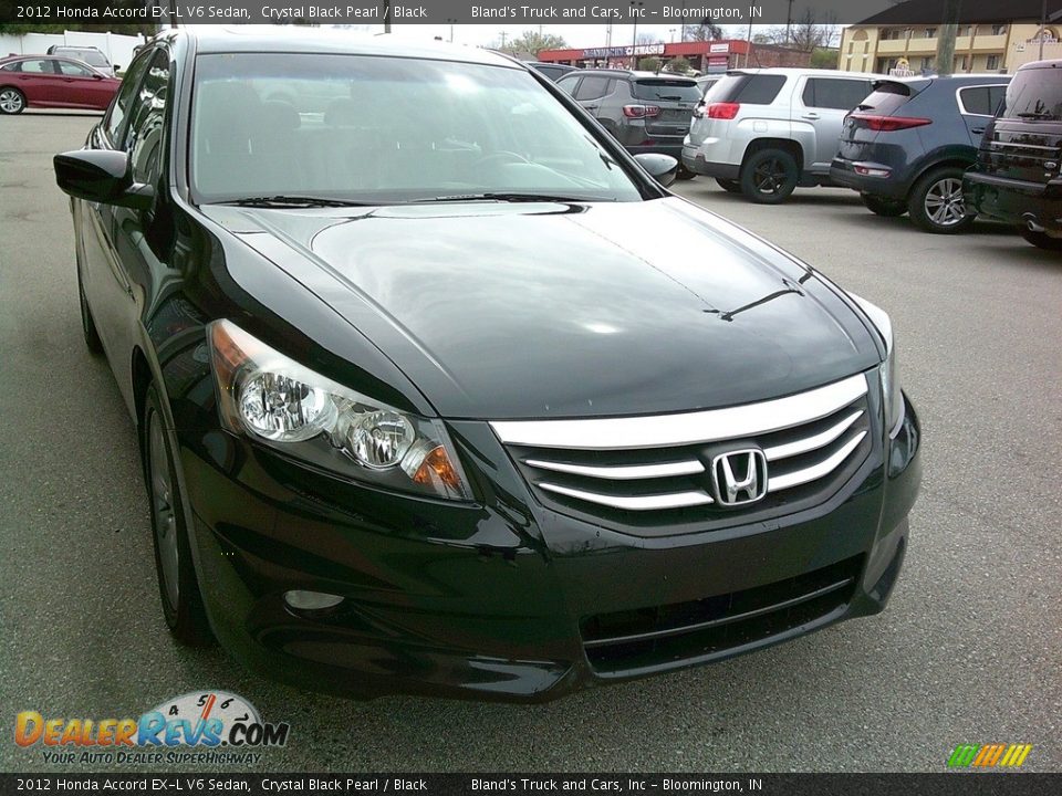 2012 Honda Accord EX-L V6 Sedan Crystal Black Pearl / Black Photo #3