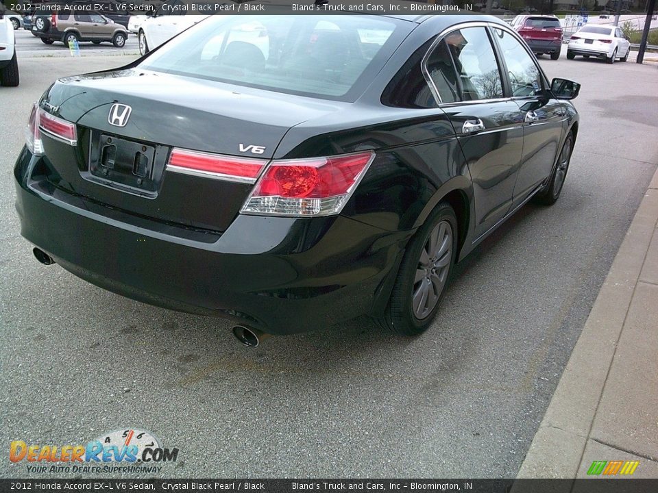 2012 Honda Accord EX-L V6 Sedan Crystal Black Pearl / Black Photo #5