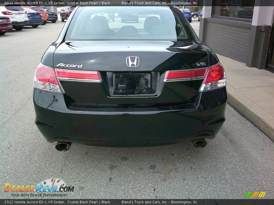 2012 Honda Accord EX-L V6 Sedan Crystal Black Pearl / Black Photo #6