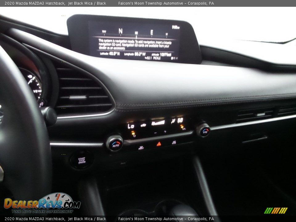 2020 Mazda MAZDA3 Hatchback Jet Black Mica / Black Photo #26